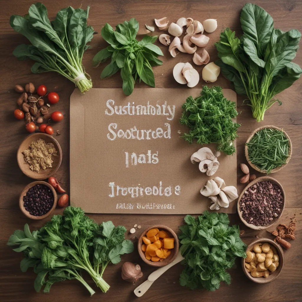 Sustainably Sourced Ingredients